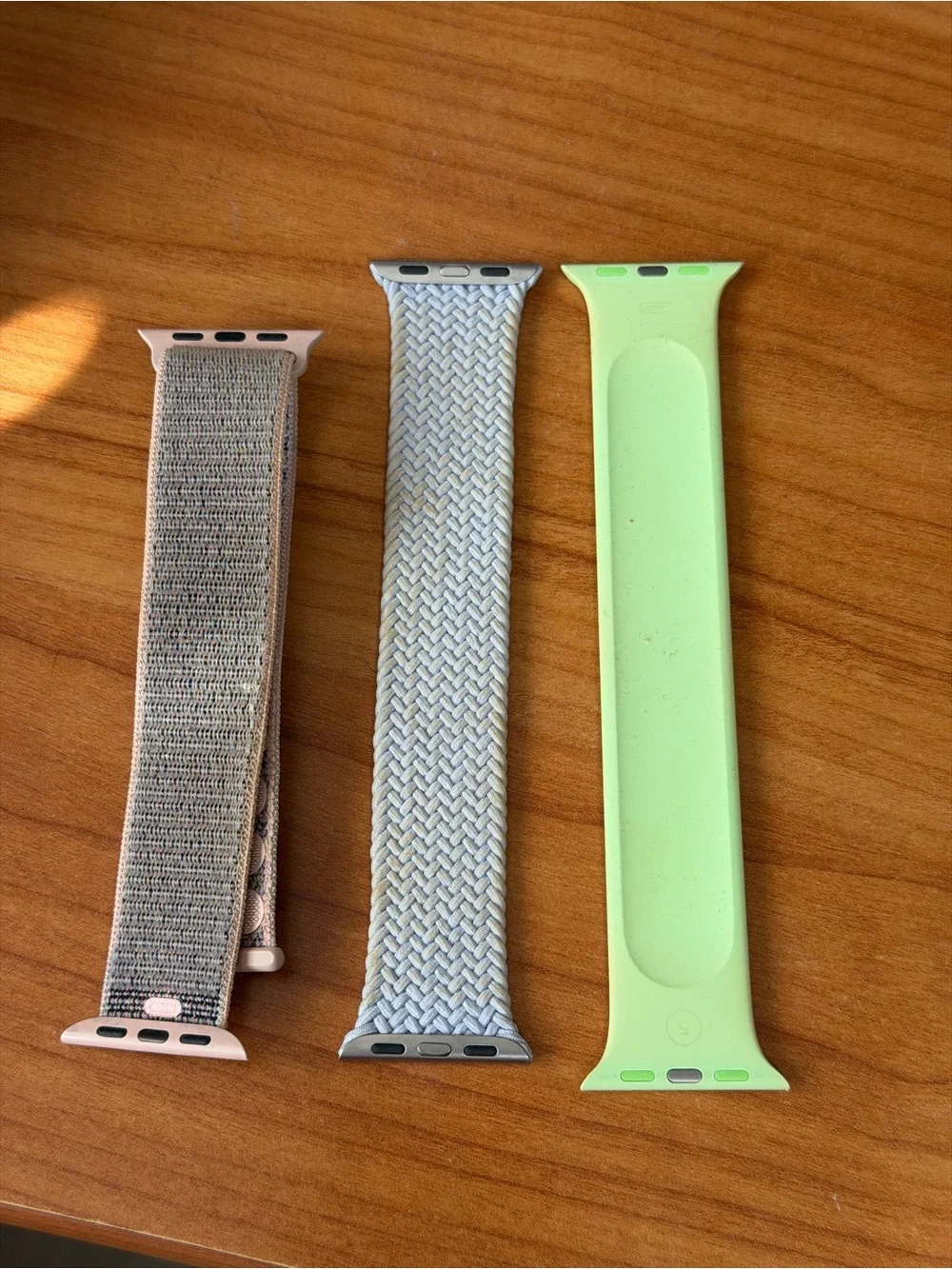 Authentic Apple Watch Bands lavender, pink sands, green- 3 pack